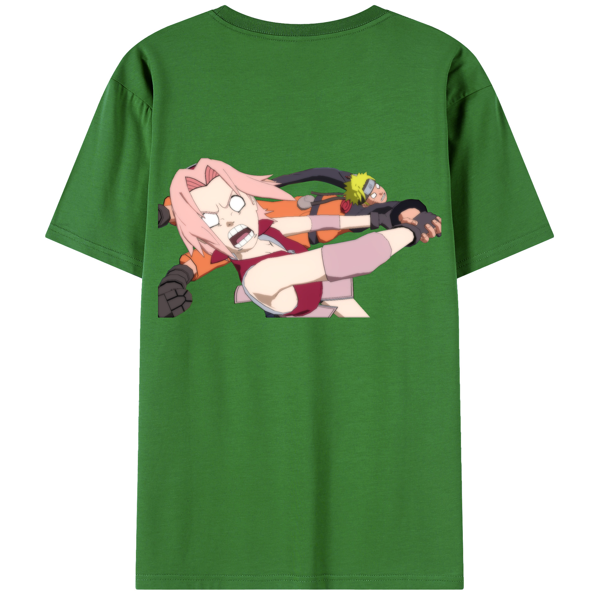 （画像用） NARUTO -ナルト- 春野サクラ Haruno Sakura レディース半袖Tシャツ(バックプリント)